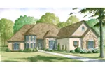 European House Plan Front of House 155D-0008