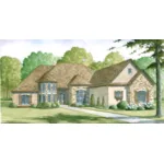 Country French House Plan Front of House 155D-0008