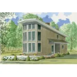 Mountain House Plan Front of House 155D-0011