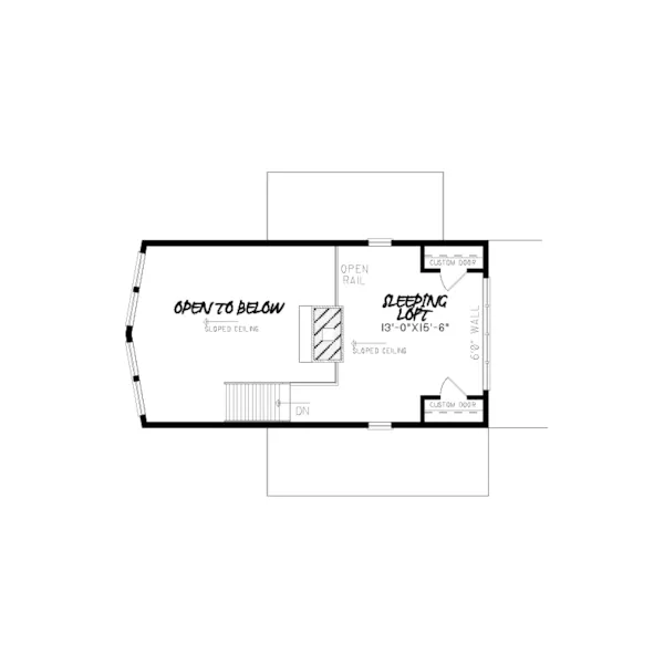 Mountain House Plan Loft - Scenic Retreat Vacation Home 155D-0012 - Shop House Plans and More