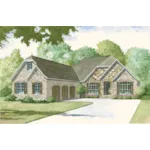 Country French House Plan Front of House 155D-0013