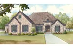 Traditional House Plan Front of House 155D-0015