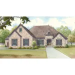 Traditional House Plan Front of House 155D-0015