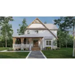 Acadian House Plan Front of House 155D-0016