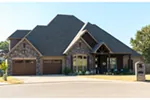 Rustic House Plan Front of Home - Ozark Creek Rustic Ranch Home 155D-0025 - Shop House Plans and More