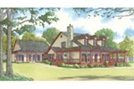Farmhouse Plan Front Image - Lewis Spring Country Home 155D-0031 - Shop House Plans and More