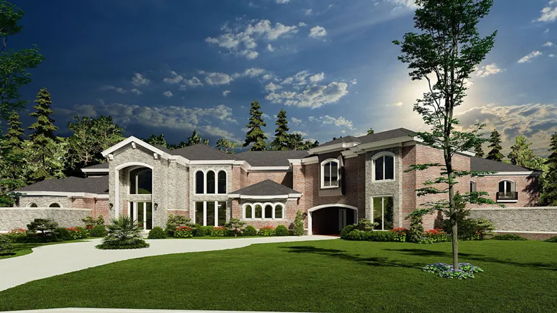 European House Plan Front of Home - Patton Manor Luxury Home 155D-0038 - Shop House Plans and More