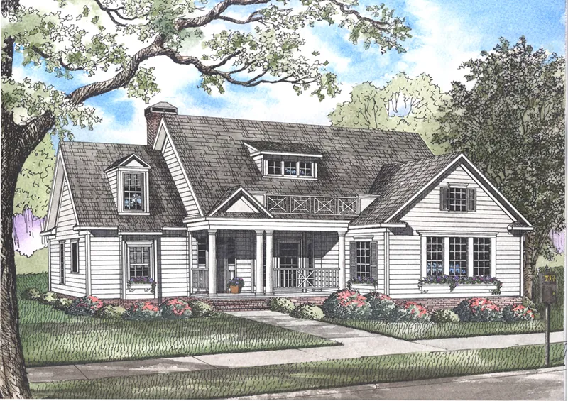 Country House Plan Front of Home - Sadie Creek Country Home 155D-0044 - Shop House Plans and More