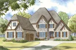 Country House Plan Front of Home - Sedgewick European Home 155D-0045 - Shop House Plans and More