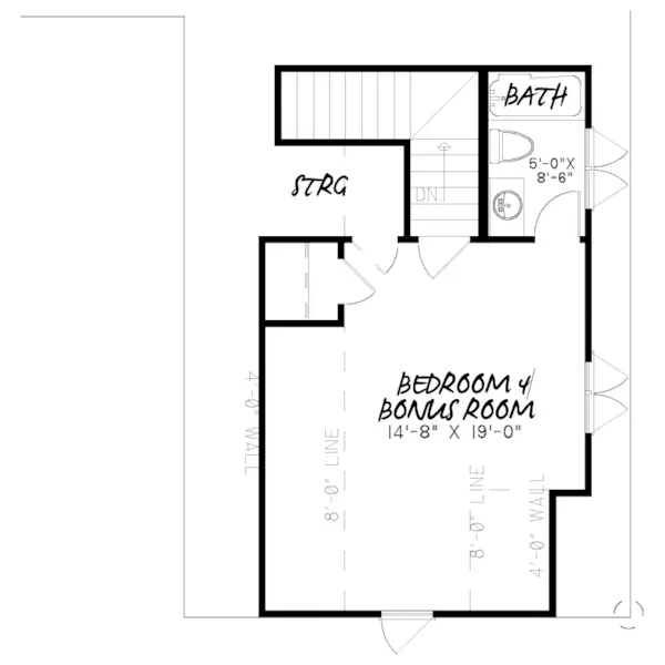 European House Plan Bonus Room - Hines Hollow Ranch Home 155D-0047 - Search House Plans and More