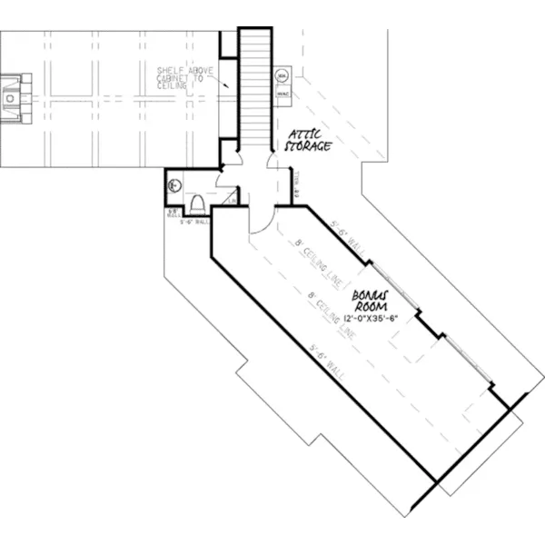 Ranch House Plan Second Floor - Ascot Downs European Home 155D-0050 - Search House Plans and More