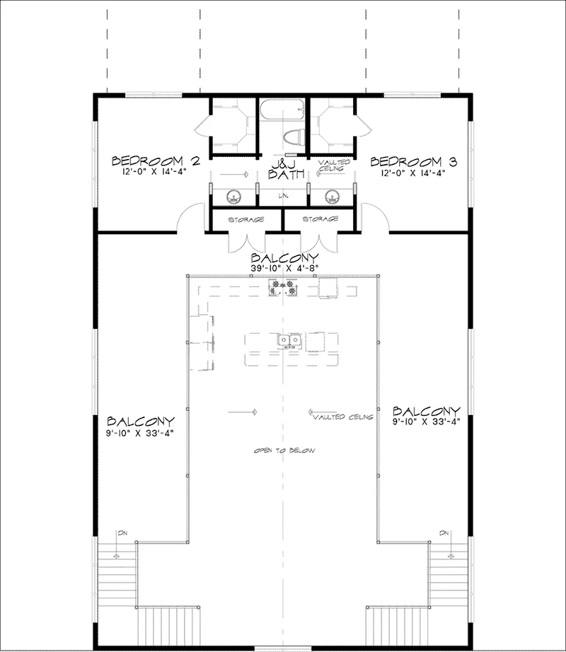 Arts & Crafts House Plan Second Floor - Collin Farm Country Home 155D-0052 - Search House Plans and More