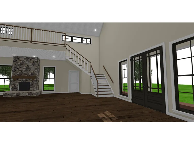 Arts & Crafts House Plan Foyer Photo - Collin Farm Country Home 155D-0052 - Search House Plans and More