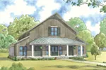 Arts & Crafts House Plan Front Image - Collin Farm Country Home 155D-0052 - Search House Plans and More