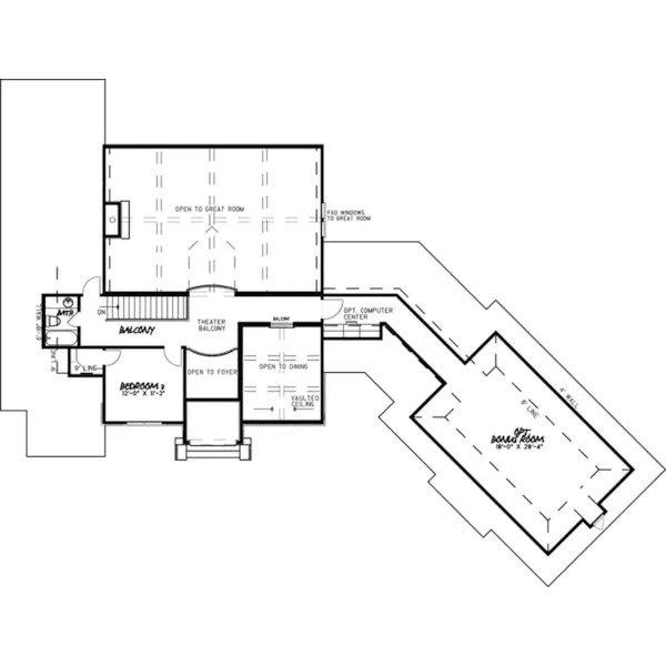 Rustic House Plan Second Floor - Redmond Place Luxury Home 155D-0061 - Shop House Plans and More