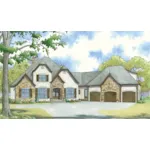 Rustic House Plan Front of Home - Redmond Place Luxury Home 155D-0061 - Shop House Plans and More