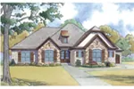 European House Plan Front Image - Crescent Manor European Home 155D-0065 - Search House Plans and More