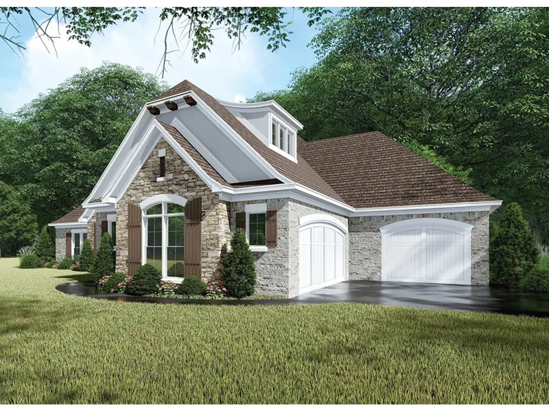 Country French House Plan Front Photo 02 - Crescent Manor European Home 155D-0065 - Search House Plans and More