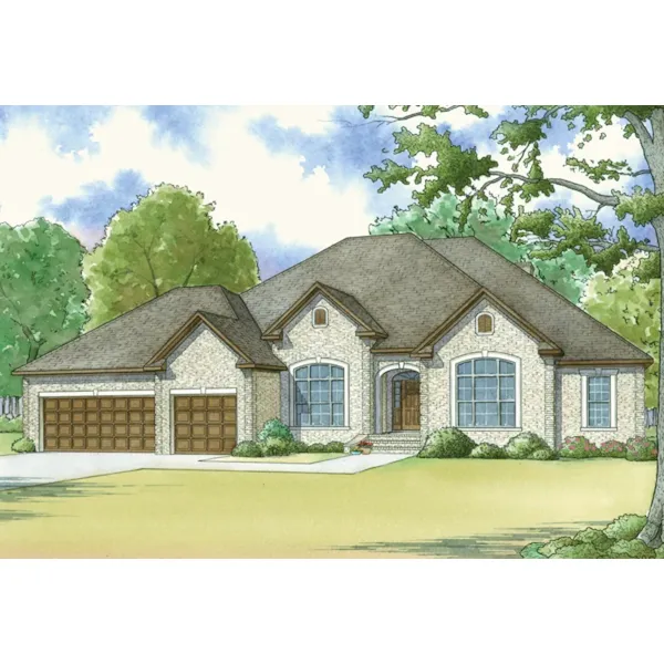 Traditional House Plan Front of Home - Spearson Traditional Home 155D-0072 - Shop House Plans and More