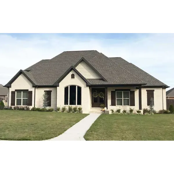 Country French House Plan Front of Home - Ripley Hill Ranch Home 155D-0073 - Shop House Plans and More