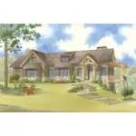 Waterfront House Plan Front of Home - Morgan Pass Rustic Home 155D-0077 - Shop House Plans and More