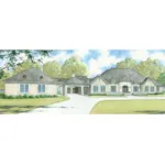 Ranch House Plan Front Image - Korina Place Luxury Home 155D-0081 - Search House Plans and More