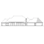 Ranch House Plan Rear Elevation - Korina Place Luxury Home 155D-0081 - Search House Plans and More