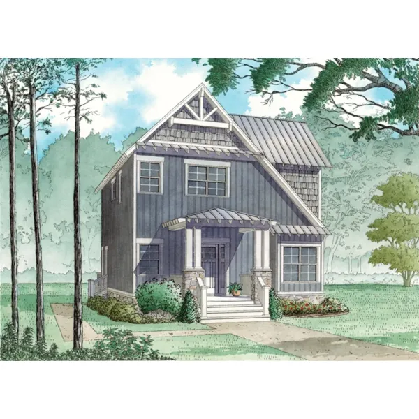 Country House Plan Front of Home - Bayberry Lane Craftsman Home 155D-0083 - Search House Plans and More