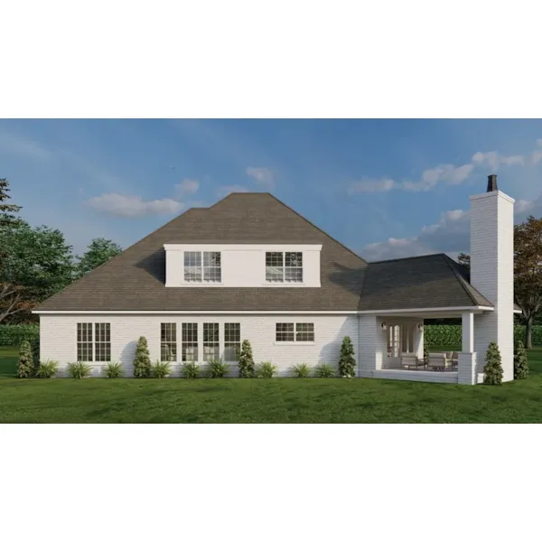 Traditional House Plan Rear Photo 01 - Beauregard European Home 155D-0084 - Search House Plans and More