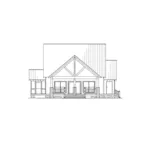 Arts & Crafts House Plan Rear Elevation - Needham Mill Country Farmhouse 155D-0090 - Shop House Plans and More