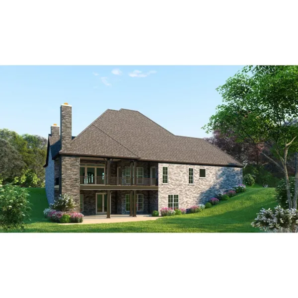 Traditional House Plan Rear Photo 01 - Sherwick European Home 155D-0094 - Shop House Plans and More