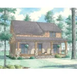 Arts & Crafts House Plan Front of Home - Kline Hollow Farmhouse 155D-0096 - Search House Plans and More