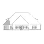 Mountain House Plan Rear Elevation - Aubry Rustic Craftsman Home 155D-0098 - Search House Plans and More