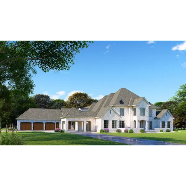 Luxury House Plan Front of Home - Ballycastle Luxury Home 155D-0099 - Search House Plans and More