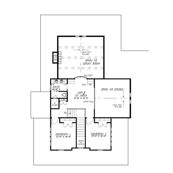 Modern Farmhouse Plan Second Floor - Brooklyn Meadow Farmhouse 155D-0103 - Search House Plans and More