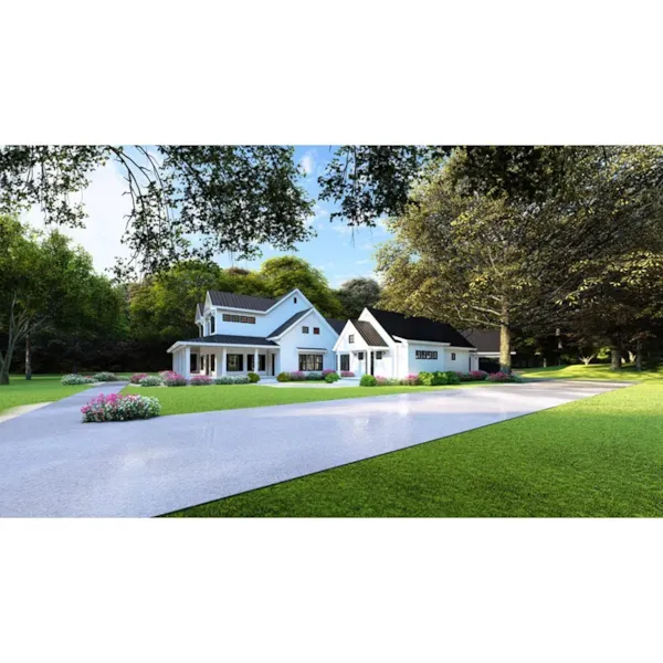 Modern Farmhouse Plan Side View Photo - Brooklyn Meadow Farmhouse 155D-0103 - Search House Plans and More