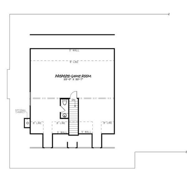 Southern House Plan Second Floor - Shields Pond Modern Farmhouse 155D-0107 - Shop House Plans and More