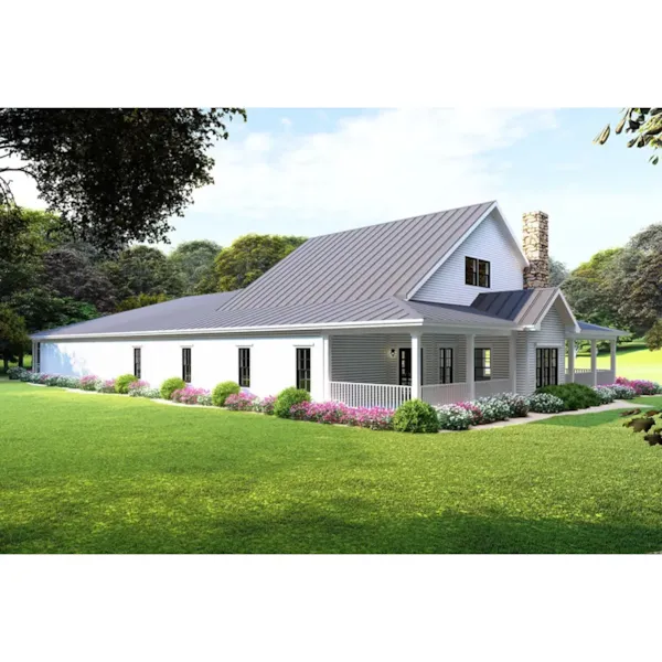 Southern House Plan Rear Photo 02 - Shields Pond Modern Farmhouse 155D-0107 - Shop House Plans and More