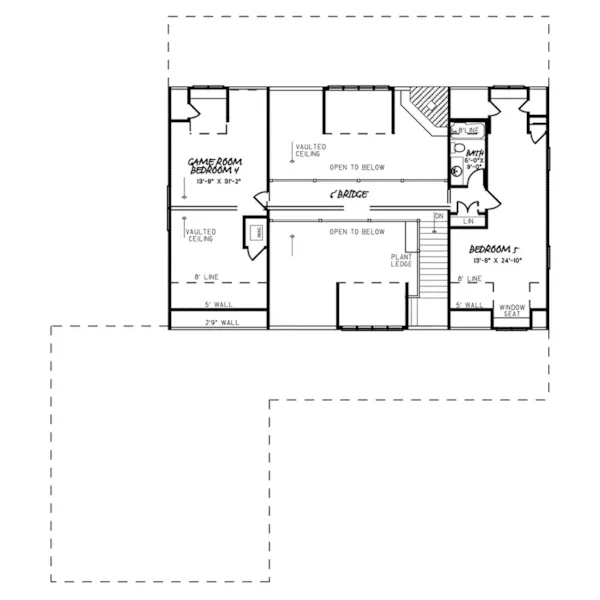 Farmhouse Plan Second Floor - Wells Spring Modern Farmhouse 155D-0108 - Shop House Plans and More