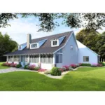 Farmhouse Plan Rear Photo 02 - Wells Spring Modern Farmhouse 155D-0108 - Shop House Plans and More