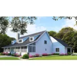 Farmhouse Plan Side View Photo 01 - Wells Spring Modern Farmhouse 155D-0108 - Shop House Plans and More