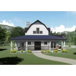 Modern Farmhouse Plan Front of Home - Hoppers Landing Farmhouse 155D-0114 - Search House Plans and More