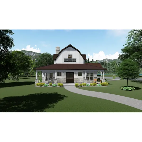 Modern Farmhouse Plan Front Photo 02 - Hoppers Landing Farmhouse 155D-0114 - Search House Plans and More