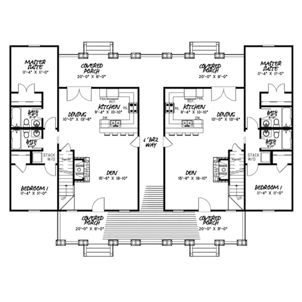 First Floor - 155D-0125 - Shop House Plans and More