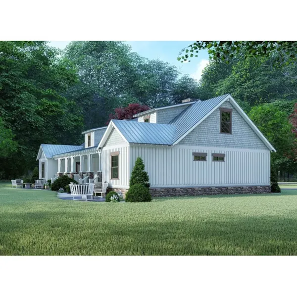 Side View Photo 01 - 155D-0125 - Shop House Plans and More