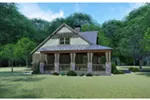 Waterfront House Plan Side View Photo - Aiken Creek Craftsman Home 155D-0130 - Search House Plans and More