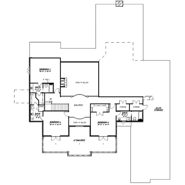 Mediterranean House Plan Second Floor - Hobbs Place Luxury Home 155D-0133 - Shop House Plans and More