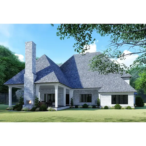 Mediterranean House Plan Rear Photo 01 - Hobbs Place Luxury Home 155D-0133 - Shop House Plans and More