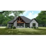 Rear Photo 01 - Ryder Creek Ranch Home 155D-0135 - Shop House Plans and More