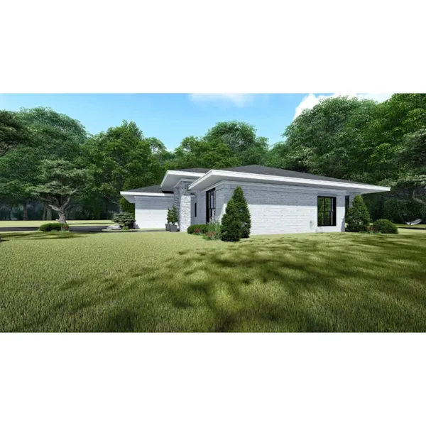 Modern House Plan Side View Photo - Upton Lane Modern Home 155D-0136 - Shop House Plans and More